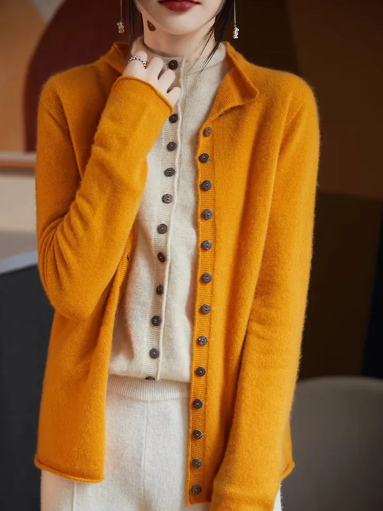 Wool Jacket Knitted Top Sweater
