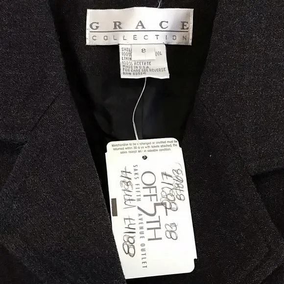Wool pants suit BNWT