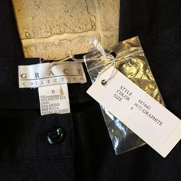 Wool pants suit BNWT