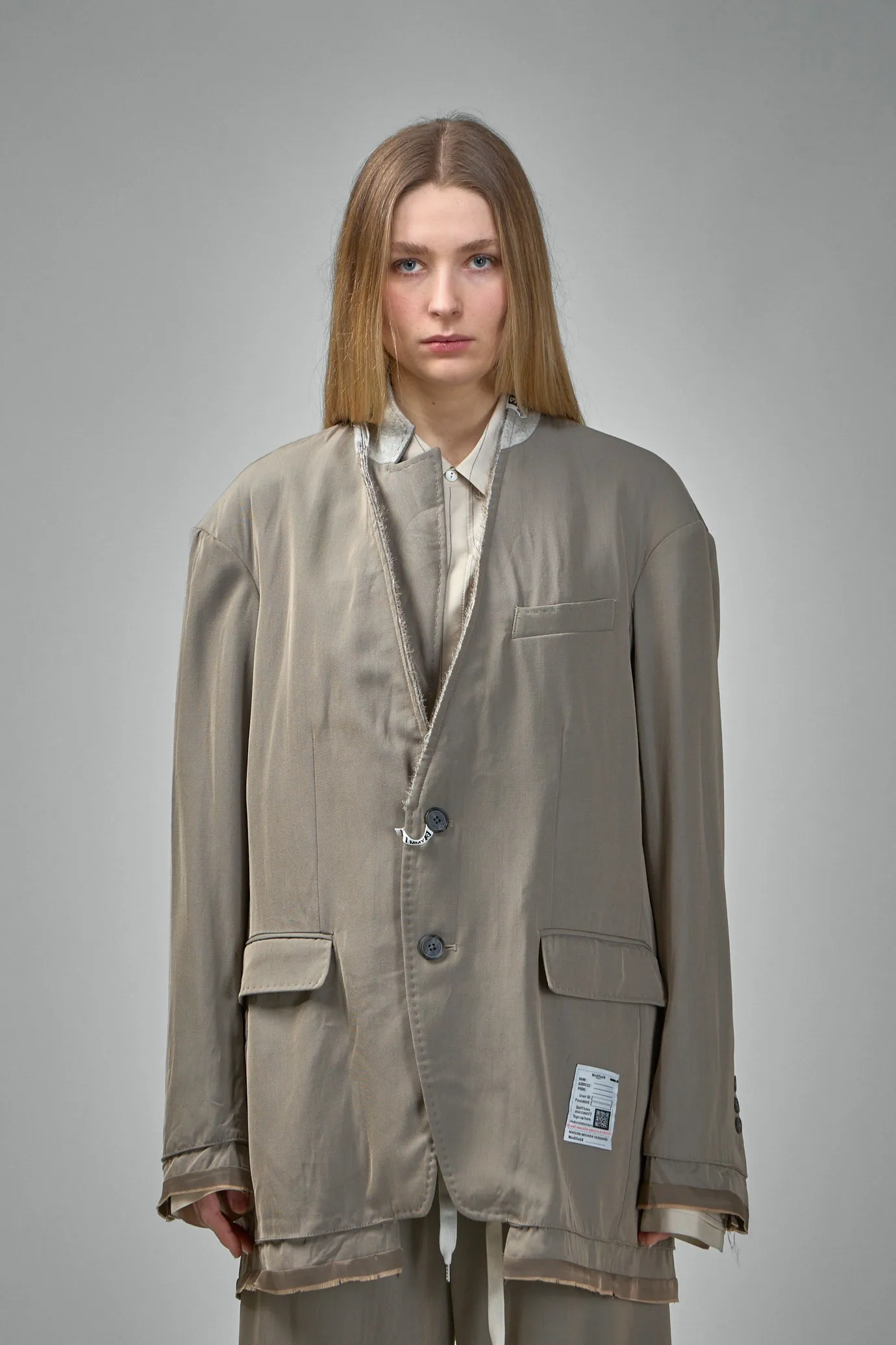 W/VI Stand Lapel Jacket