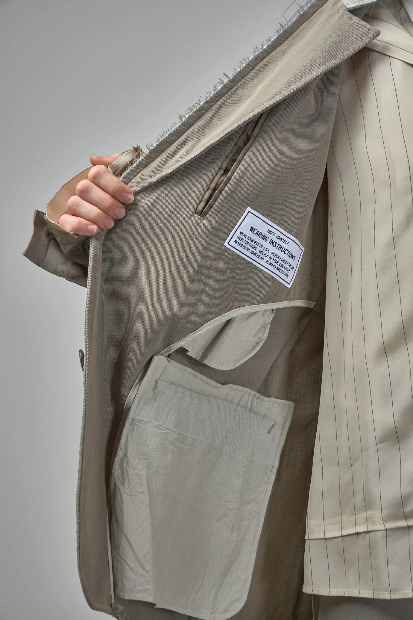 W/VI Stand Lapel Jacket