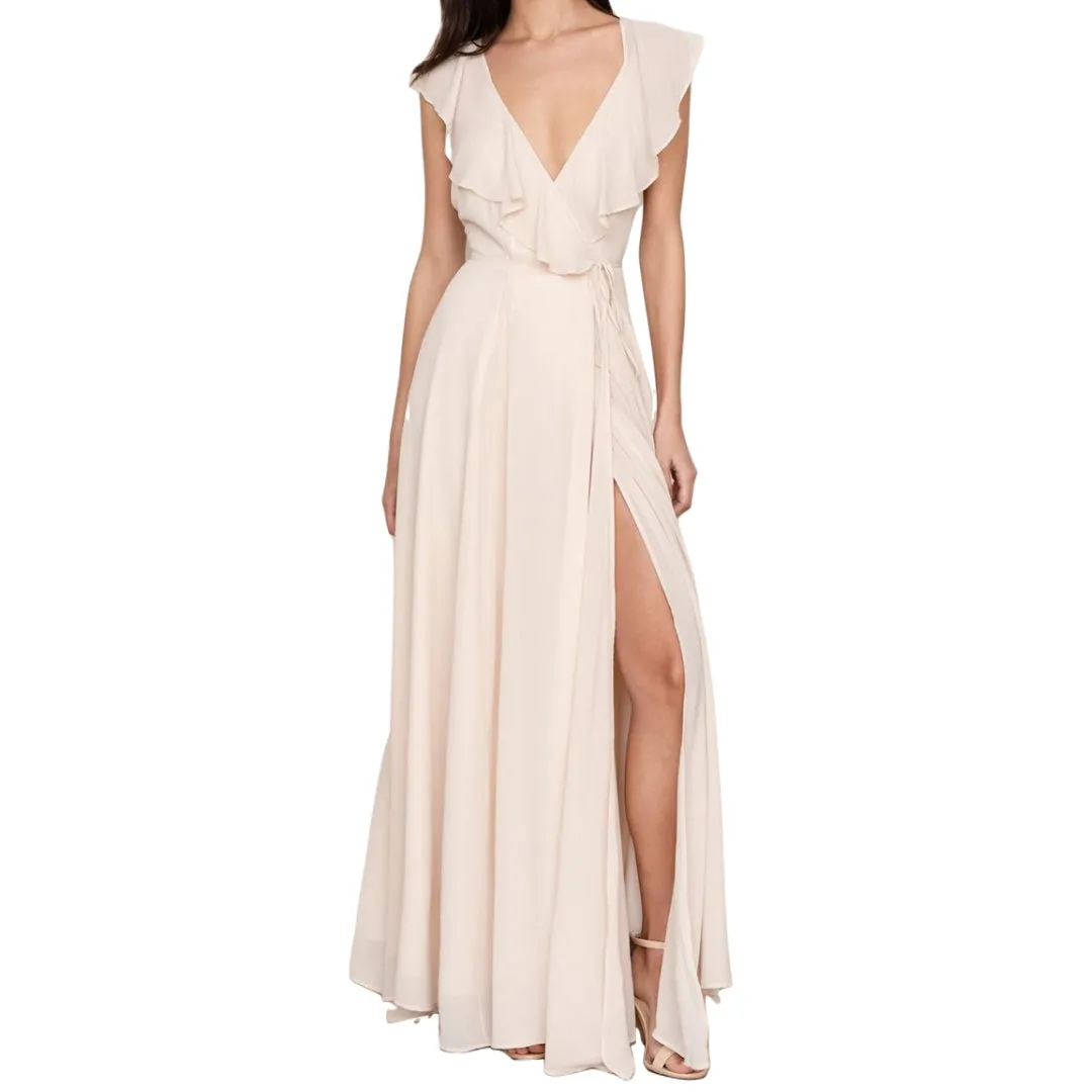 YUMI KIM Women's Ivory Full Bloom Maxi Dress #DR18137 Large NWT