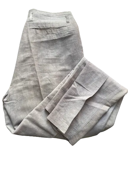 Z Cavaricci Grey Pleated Zipper Pants