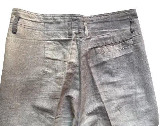 Z Cavaricci Grey Pleated Zipper Pants