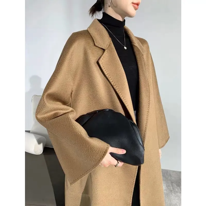 ZABRI luxury style fashion ladies wool cashmere All weather trench coat