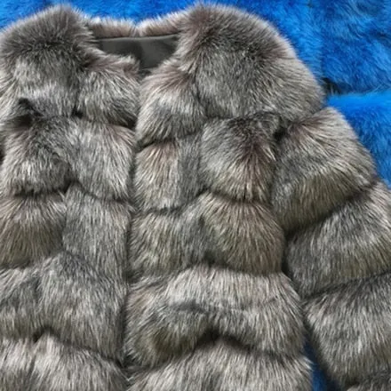 ZADORIN New Luxury Splicing Long Faux Fur Coat Women Thick Warm Winter Fashion Fluffy Faux Fur Jacket Coats for Women Outerwear